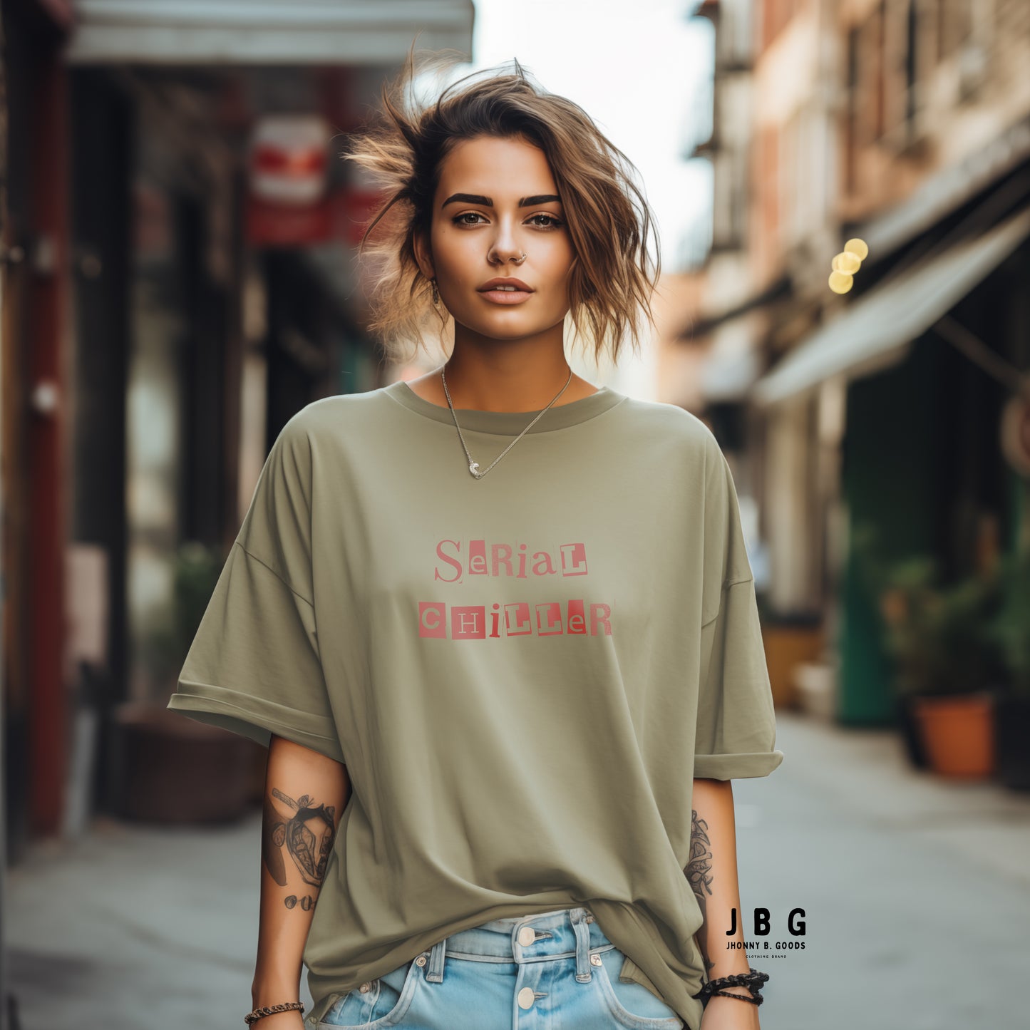 Serial Chiller Oversized faded t-shirt