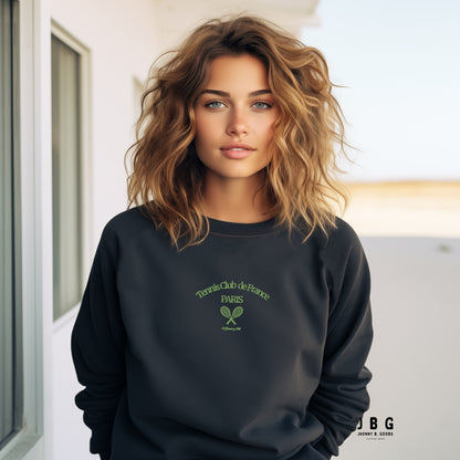 Paris Tennis Club Embroidered women's Premium Sweatshirt