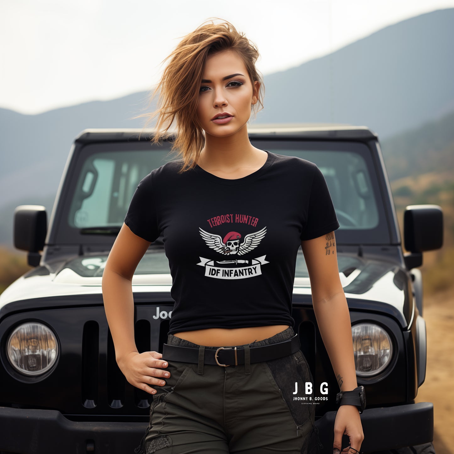 IDF Terrorist Hunters Women’s Crop Tee