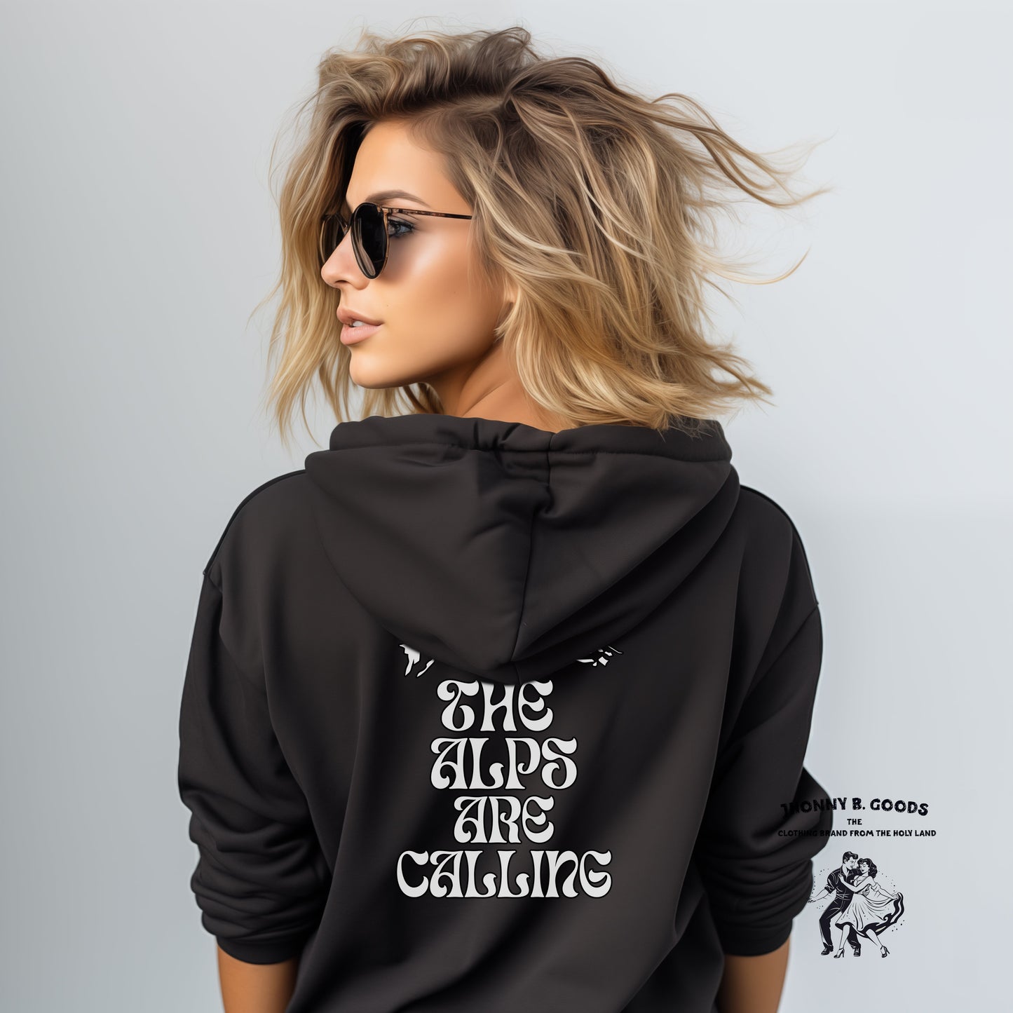 The Alps Are Calling women's midweight hoodie