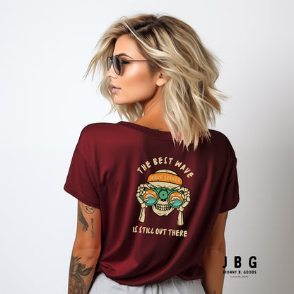 The Best Wave Is Still Out There Women’s premium heavyweight tee