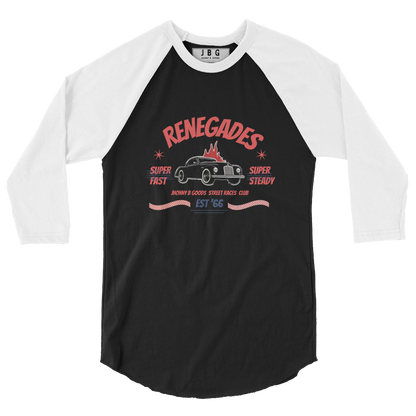 Renegades 3/4 sleeve women's raglan shirt