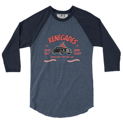 Renegades 3/4 sleeve women's raglan shirt