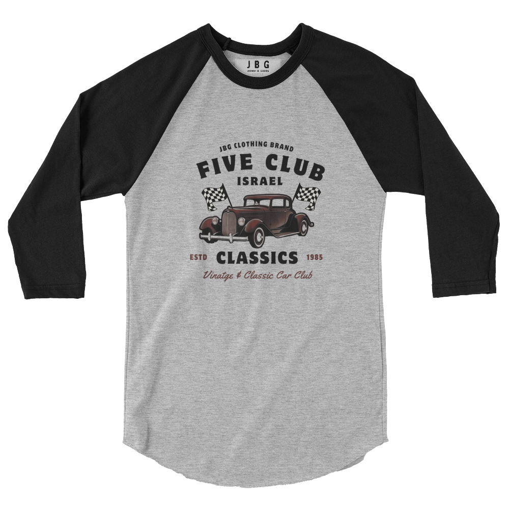 Five Club men's 3/4 sleeve raglan shirt