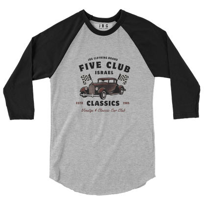 Five Club men's 3/4 sleeve raglan shirt