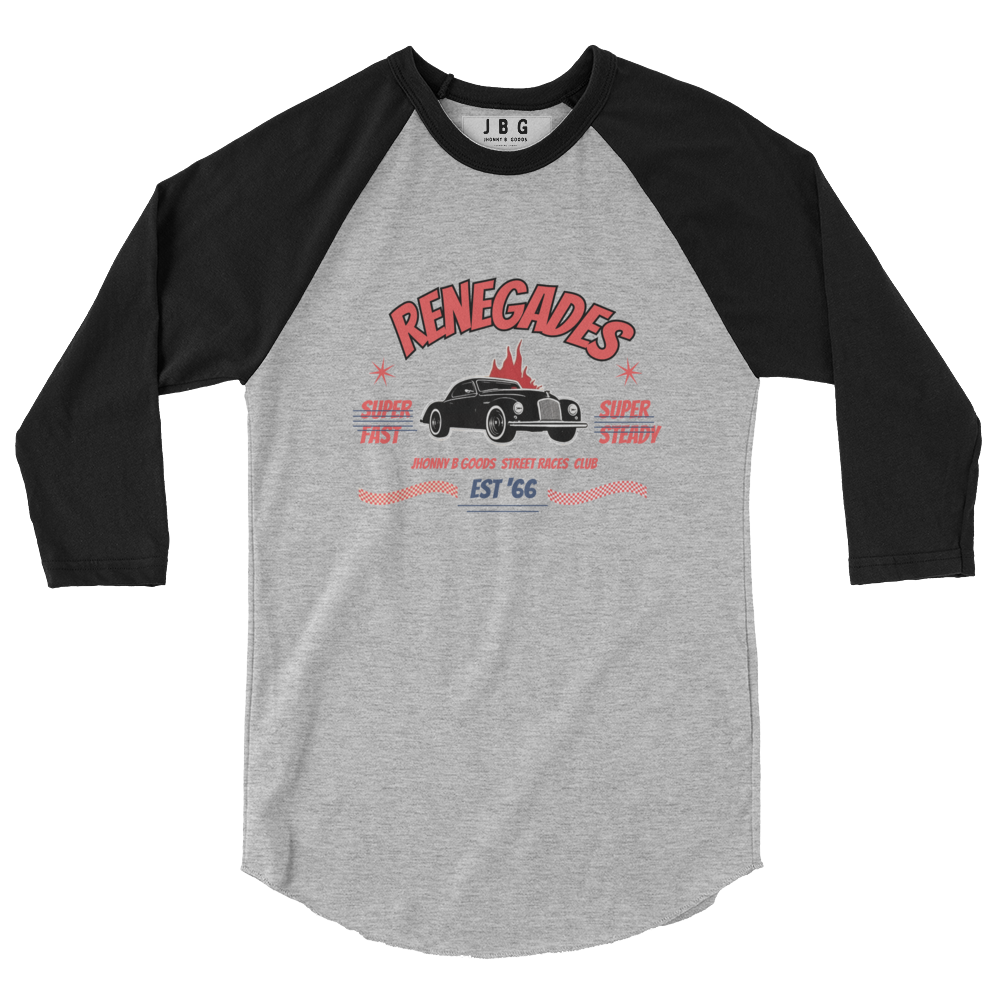 Renegades 3/4 sleeve women's raglan shirt