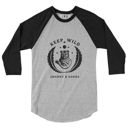 Keep Wild men's 3/4 sleeve raglan shirt