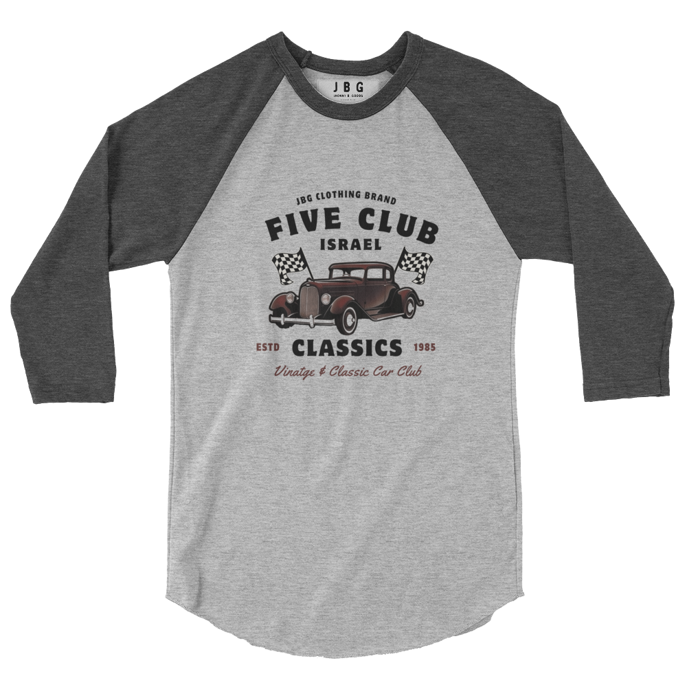 Five Club men's 3/4 sleeve raglan shirt