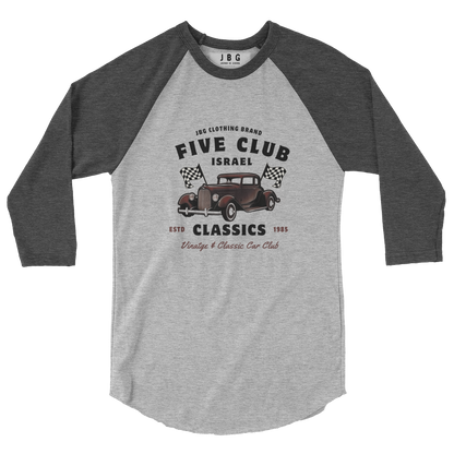 Five Club men's 3/4 sleeve raglan shirt