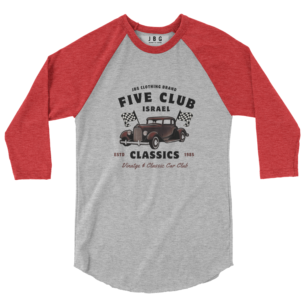 Five Club men's 3/4 sleeve raglan shirt