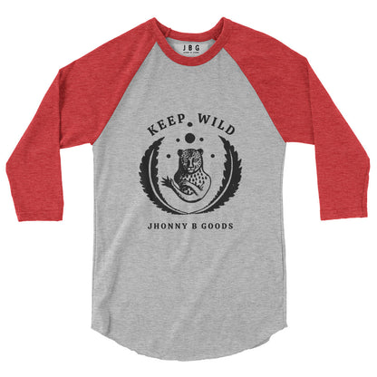 Keep Wild men's 3/4 sleeve raglan shirt