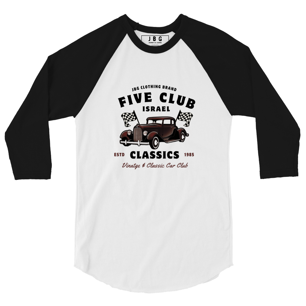 Five Club men's 3/4 sleeve raglan shirt