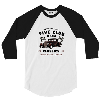 Five Club men's 3/4 sleeve raglan shirt