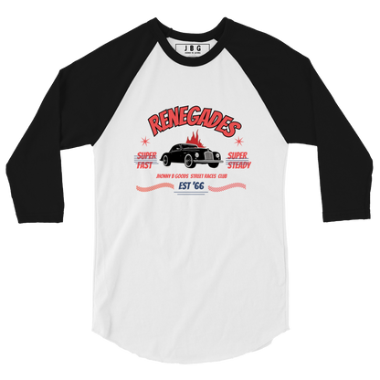 Renegades 3/4 sleeve women's raglan shirt