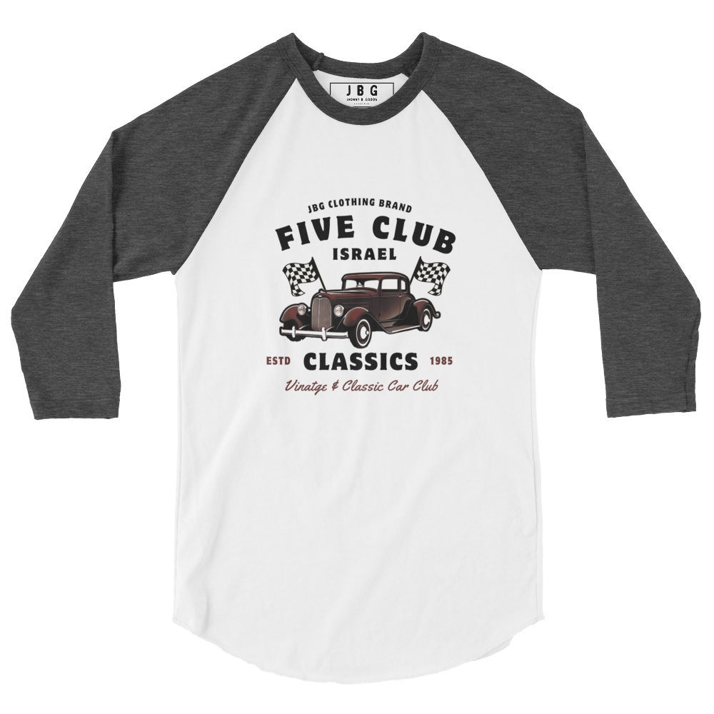 Five Club men's 3/4 sleeve raglan shirt