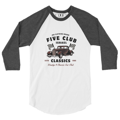 Five Club men's 3/4 sleeve raglan shirt