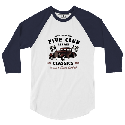 Five Club men's 3/4 sleeve raglan shirt