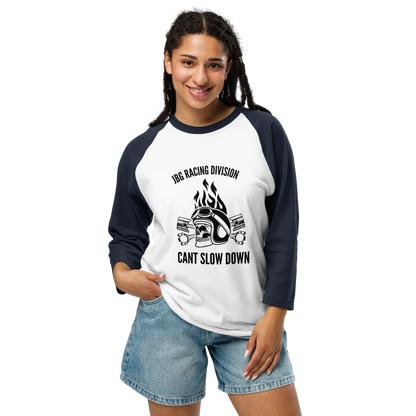 Cant Slow Down womens 3/4 sleeve raglan shirt