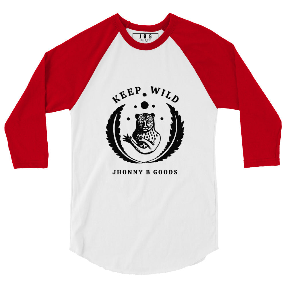 Keep Wild men's 3/4 sleeve raglan shirt