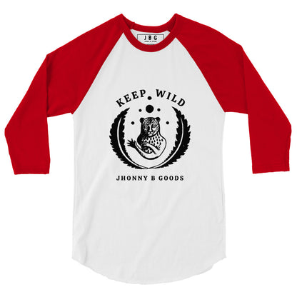 Keep Wild men's 3/4 sleeve raglan shirt