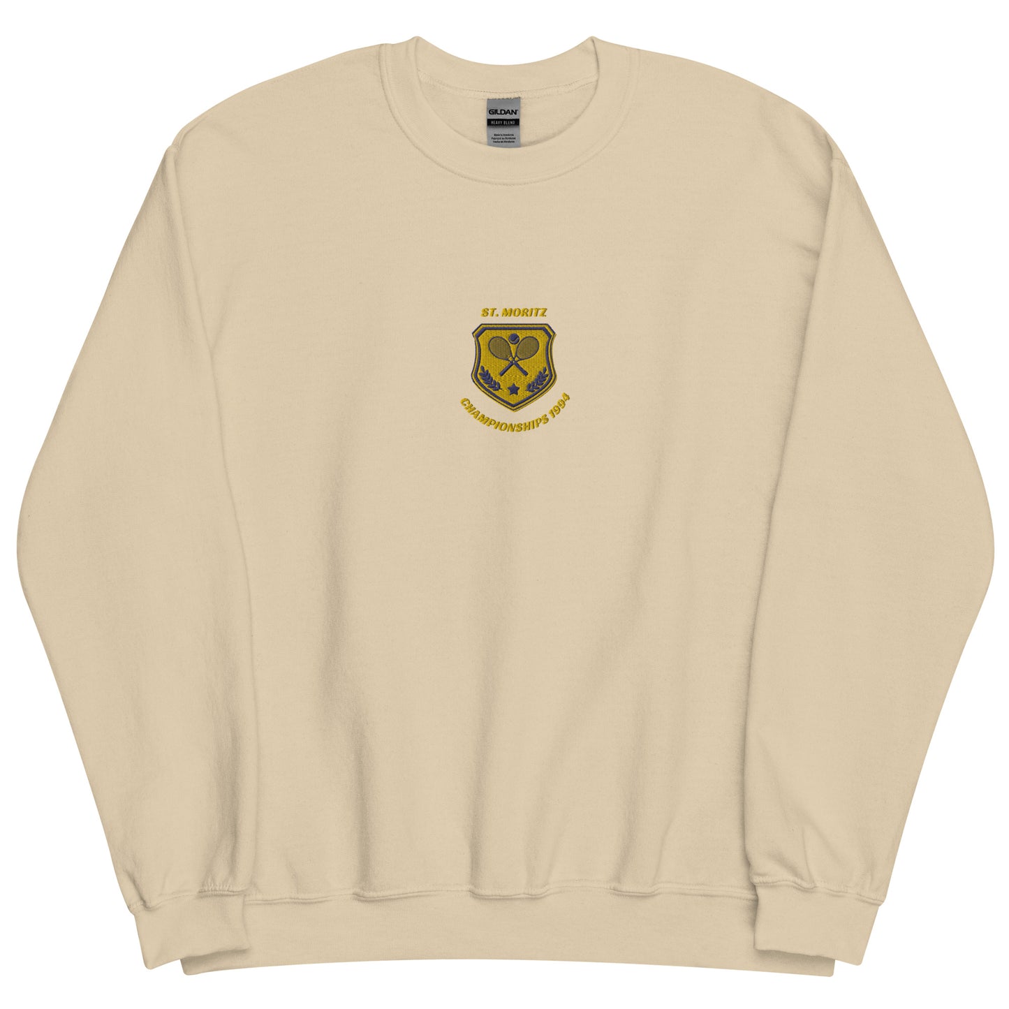 St. Moritz Tennis Embroidered Men Sweatshirt