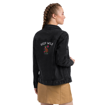 Keep Wild women's denim jacket