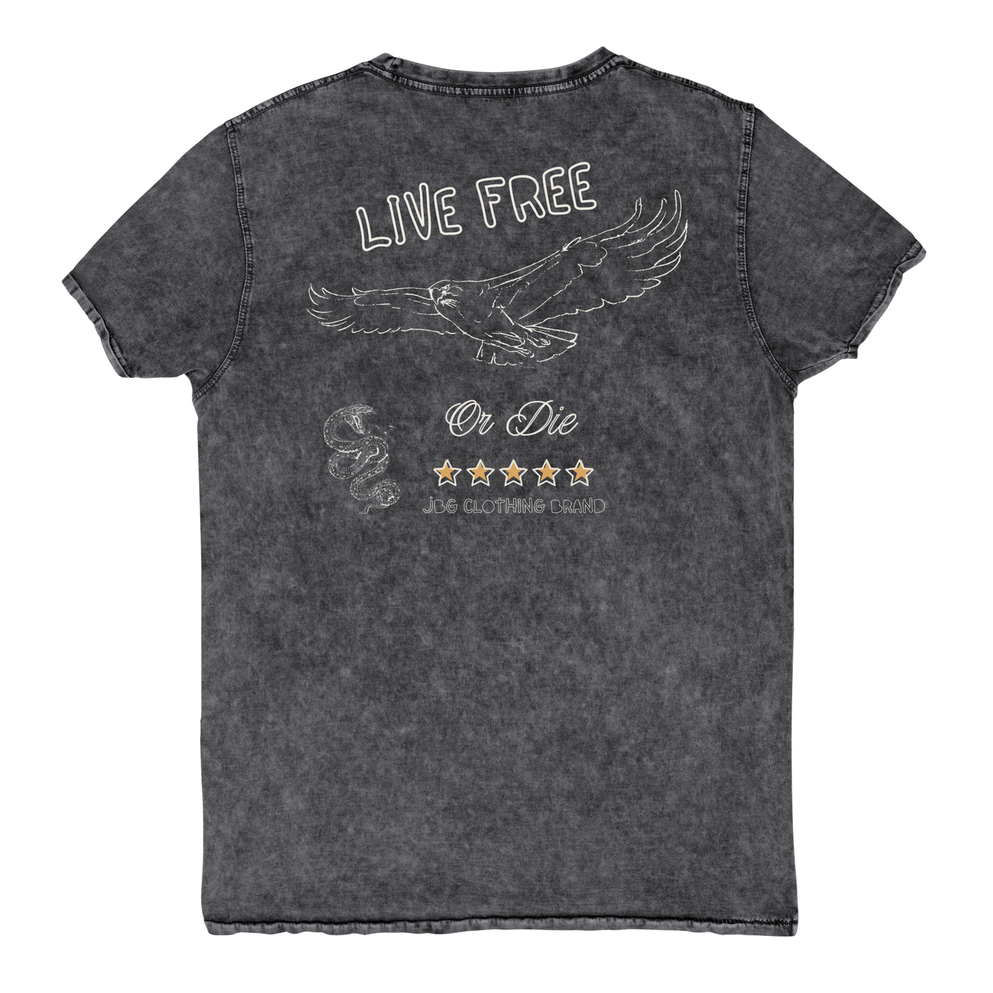 Live Free Men's Denim T-Shirt