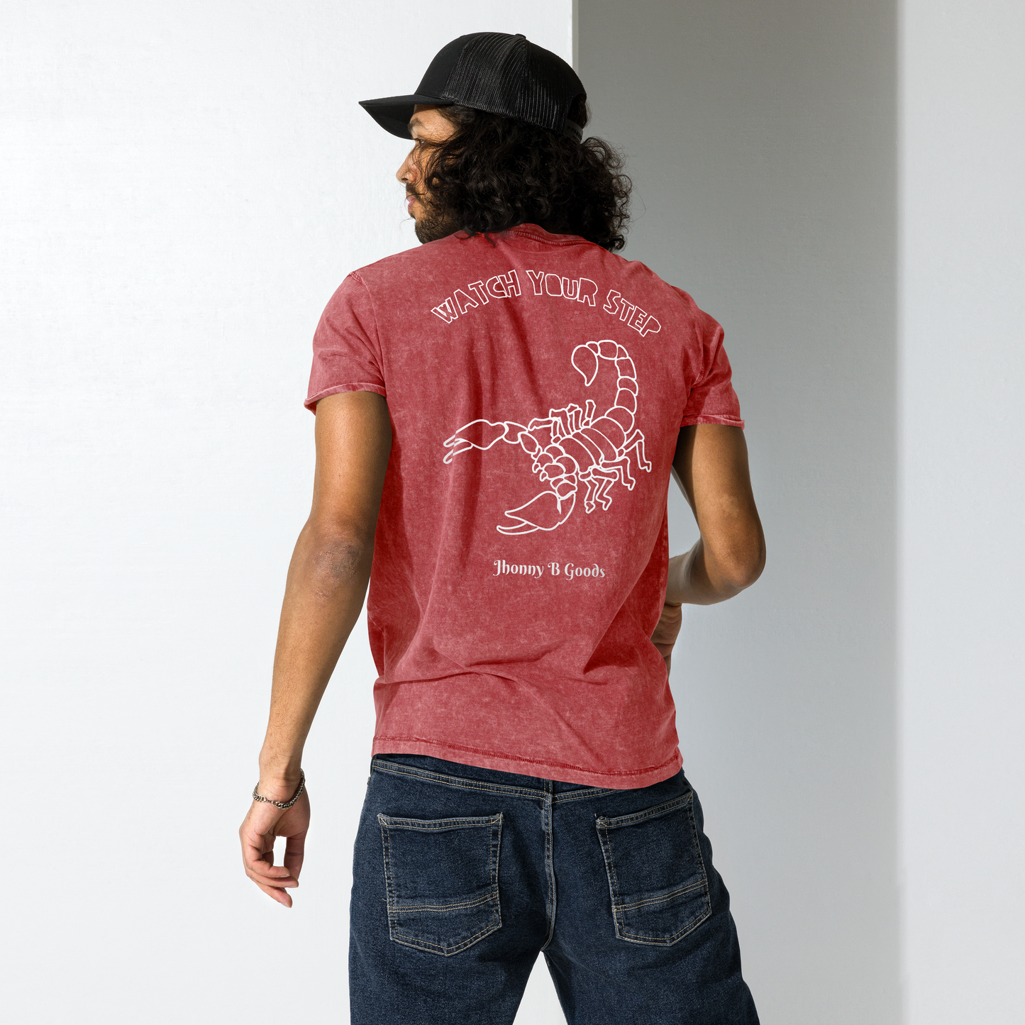 Men's Watch Your step Scorpio Denim T-Shirt