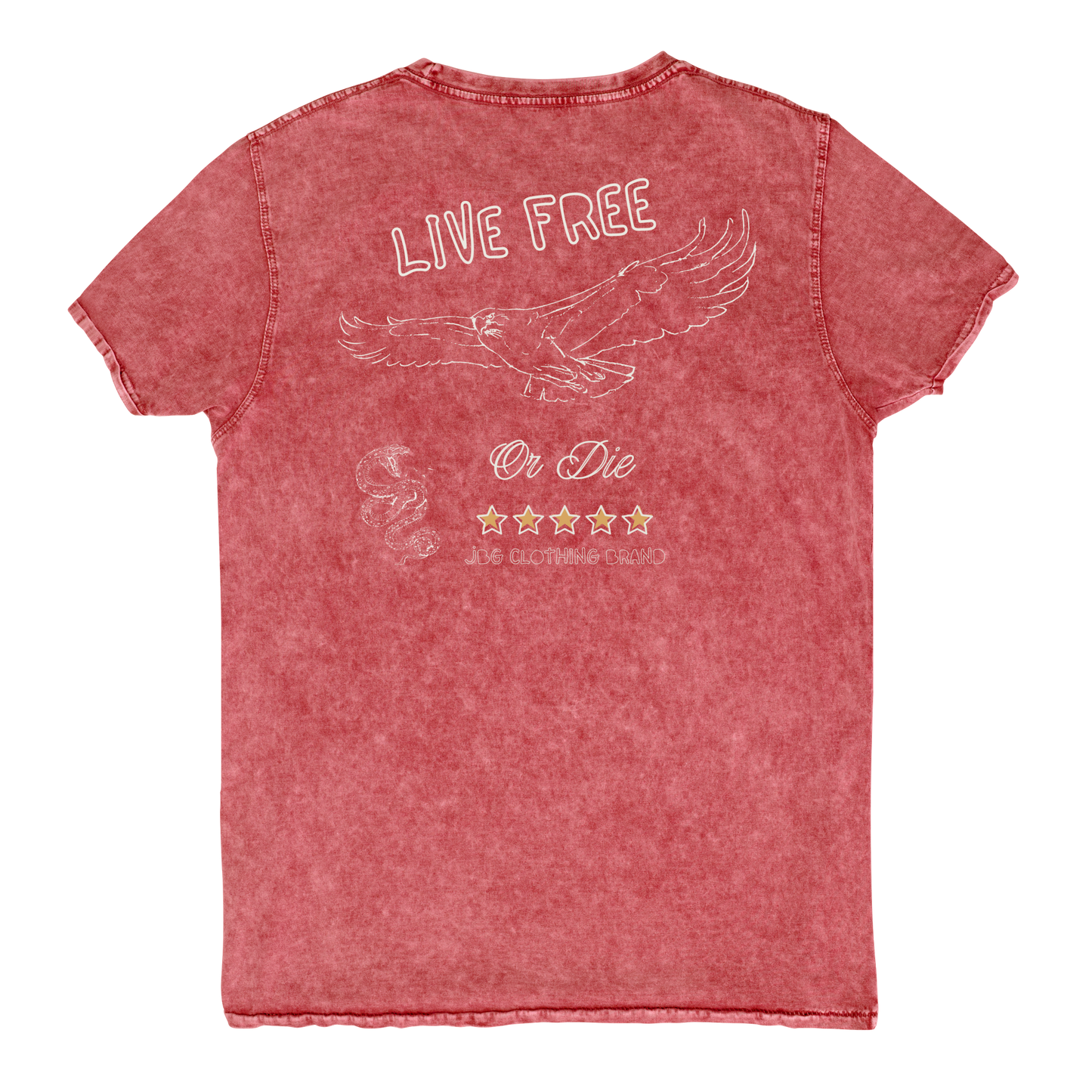 Live Free Men's Denim T-Shirt