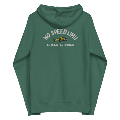 No Speed Limit women's fleece zip up hoodie