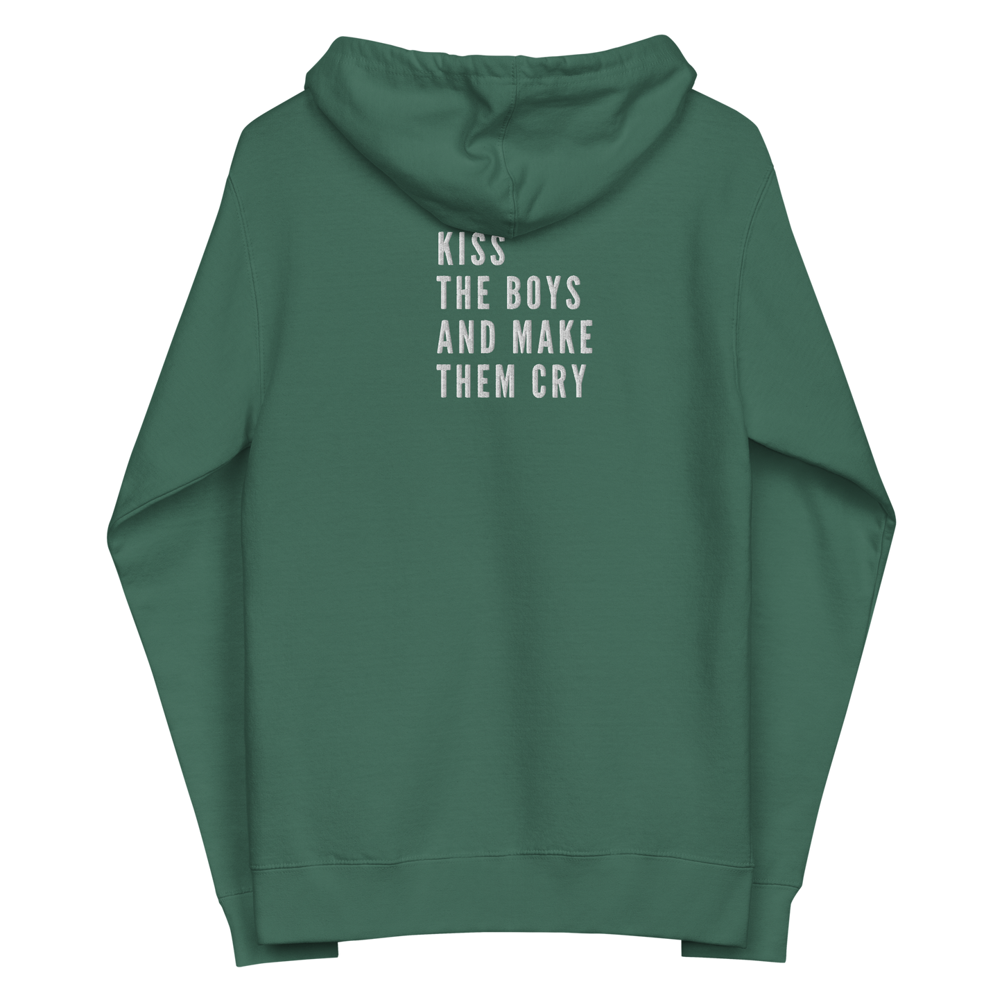 Make Boys Cry women's fleece zip up hoodie