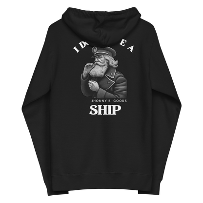 I Dont Give A Ship men's fleece zip up hoodie