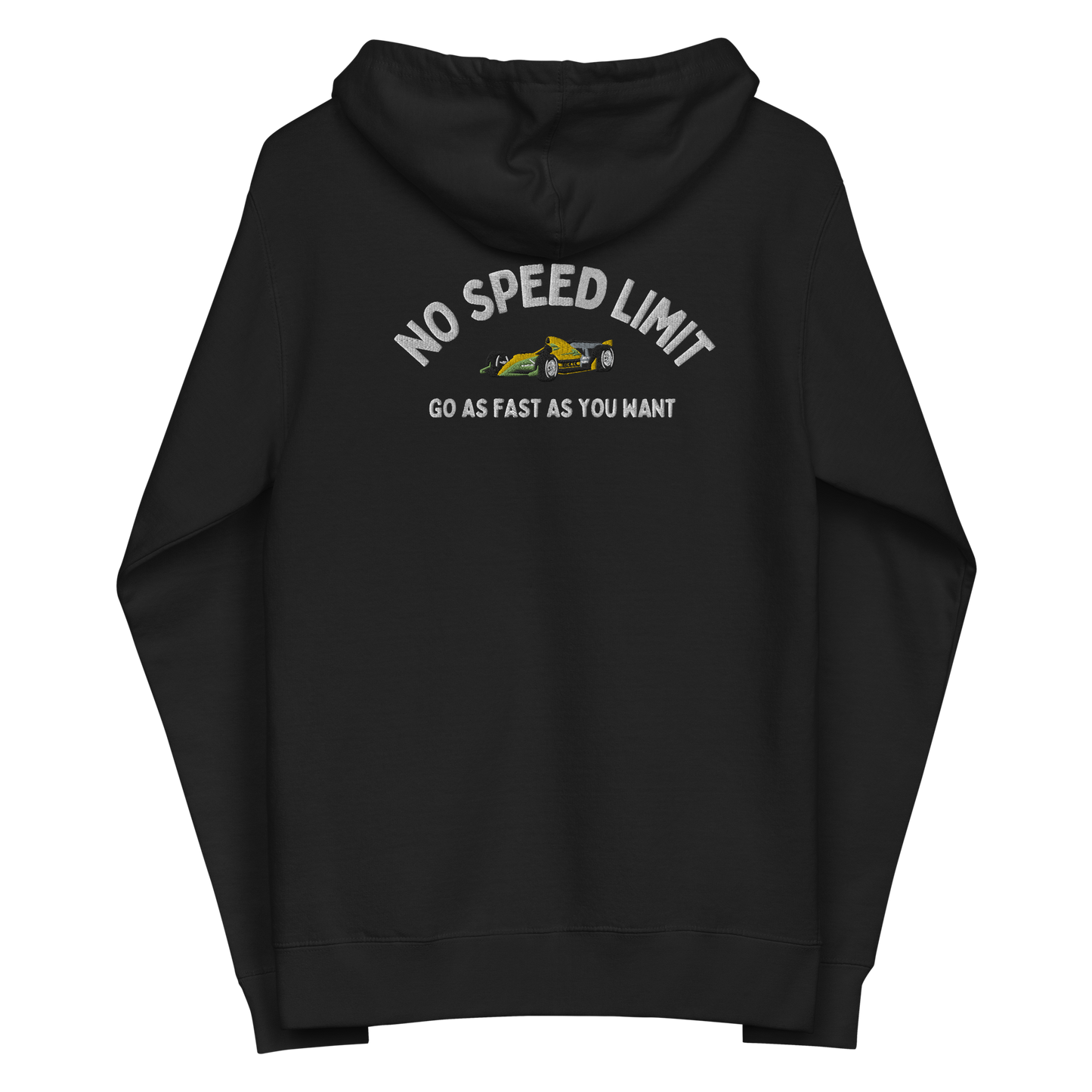 No Speed Limit men's fleece zip up hoodie