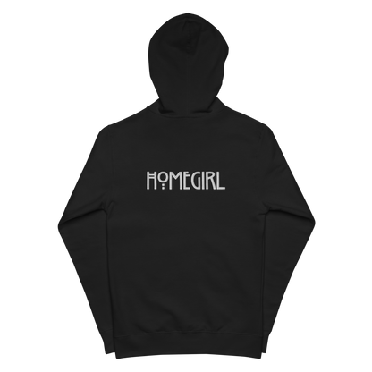 Homegirl women's fleece zip up hoodie