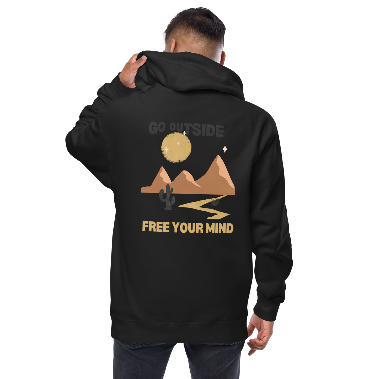 Men's Desert Roads fleece zip up hoodie