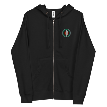 Terrorist Hunter men's fleece zip up hoodie