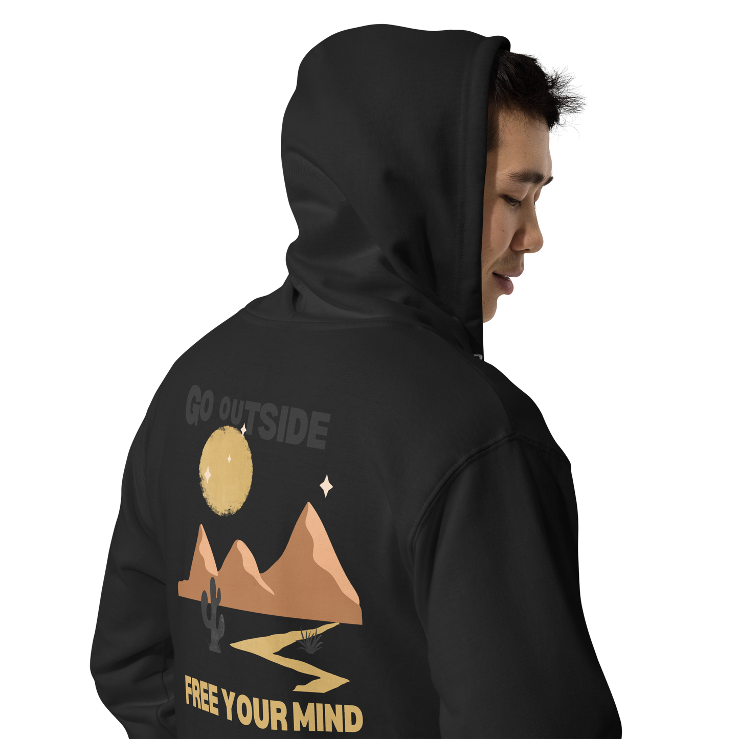 Men's Desert Roads fleece zip up hoodie