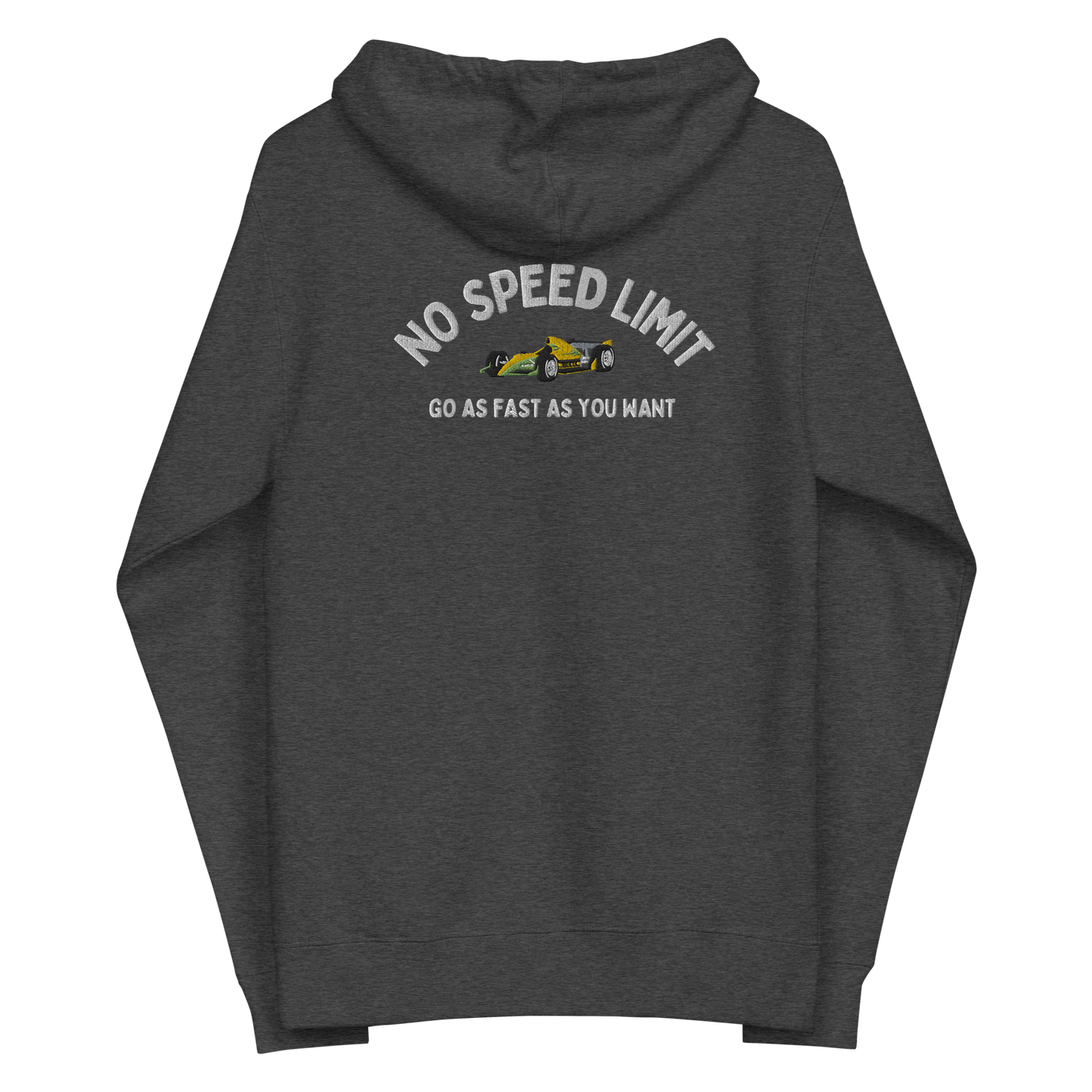 No Speed Limit men's fleece zip up hoodie