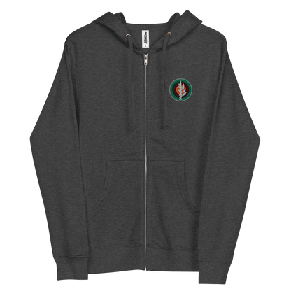 Terrorist Hunter men's fleece zip up hoodie