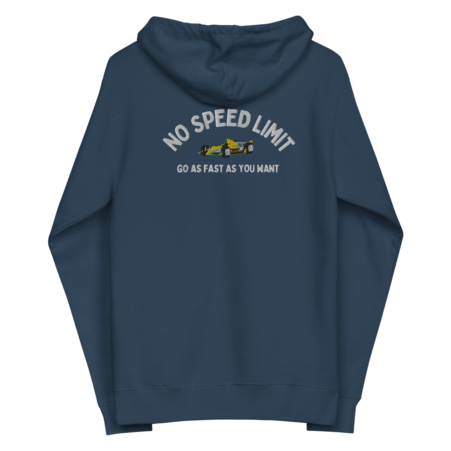 No Speed Limit men's fleece zip up hoodie