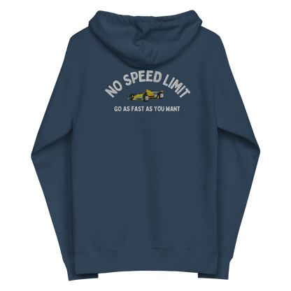 No Speed Limit women's fleece zip up hoodie