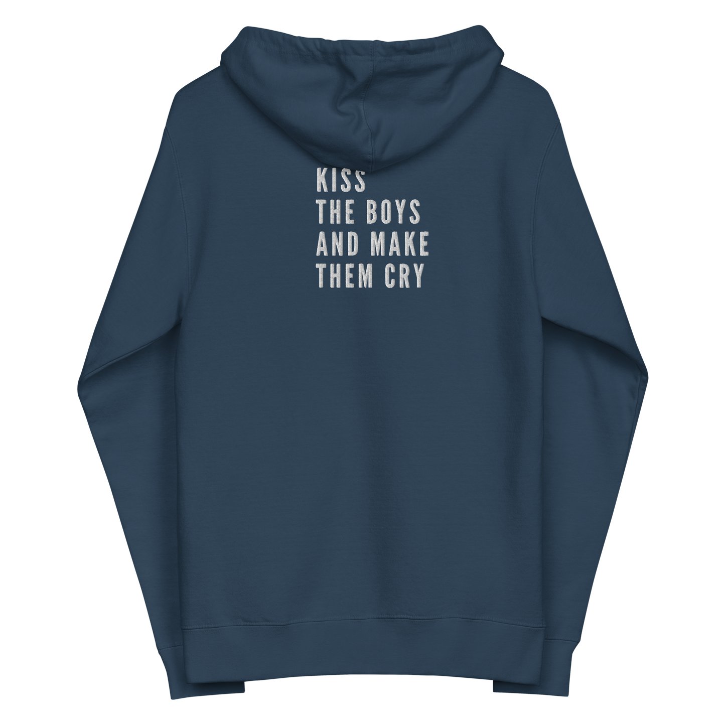 Make Boys Cry women's fleece zip up hoodie