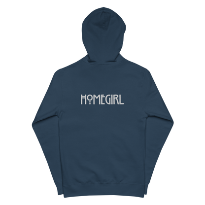 Homegirl women's fleece zip up hoodie