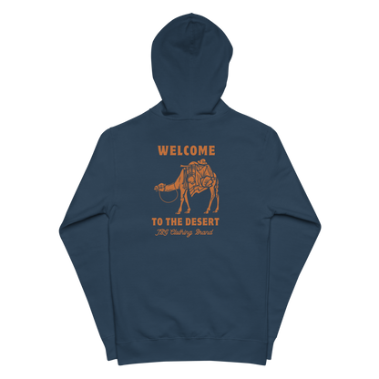 Welcome to The  Desert Men's fleece zip up hoodie