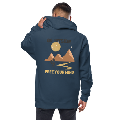 Men's Desert Roads fleece zip up hoodie