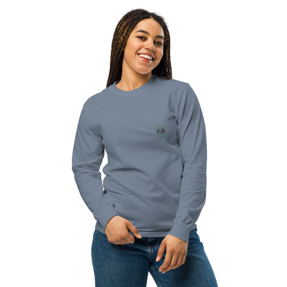 Rocky Mountains Camp Women's Garment-dyed heavyweight long-sleeve shirt