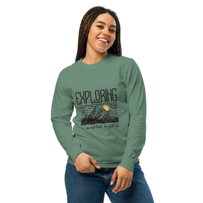 Exploring Women's dyed heavyweight long-sleeve shirt