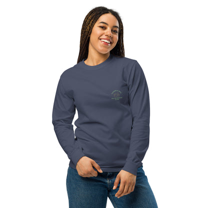 Rocky Mountains Camp Women's Garment-dyed heavyweight long-sleeve shirt