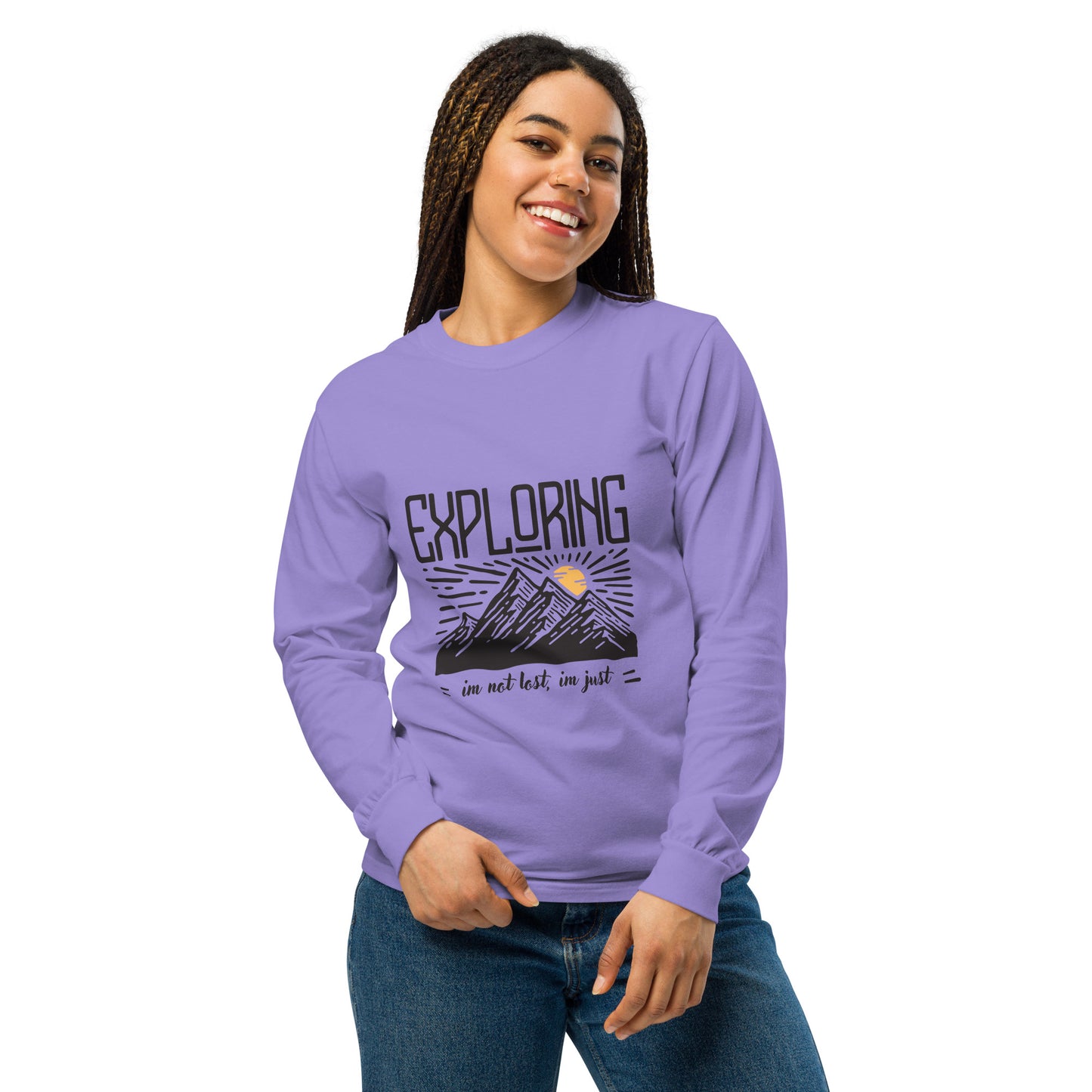 Exploring Women's dyed heavyweight long-sleeve shirt