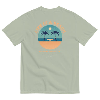 Life Is A Beach men garment-dyed heavyweight t-shirt